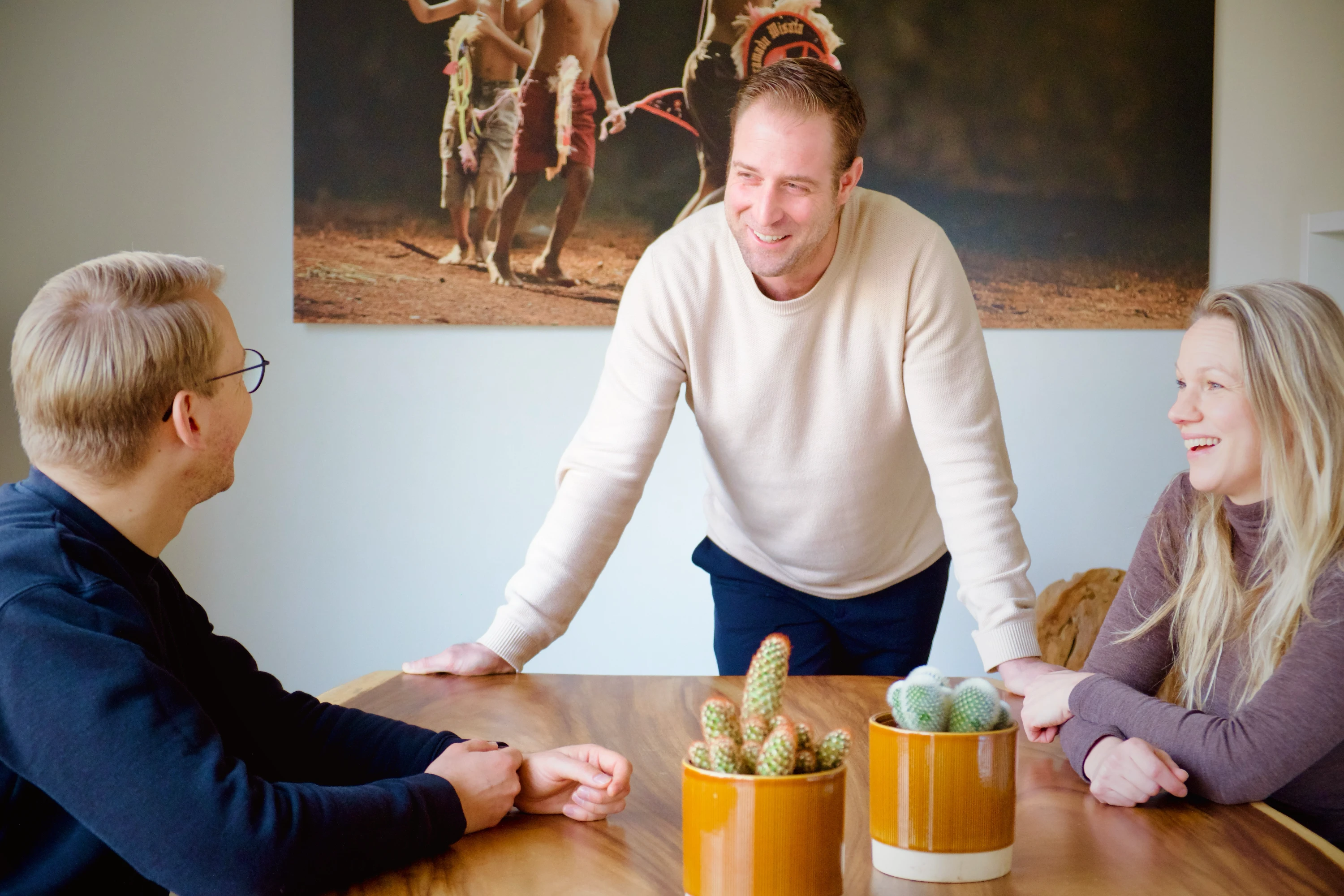 Trainingsacteurs Jennifer van Brenk en Ludo van der winkel